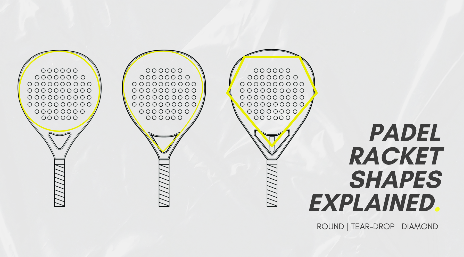 Padel Racket Shapes Explained: Round vs Teardrop vs Diamond UK