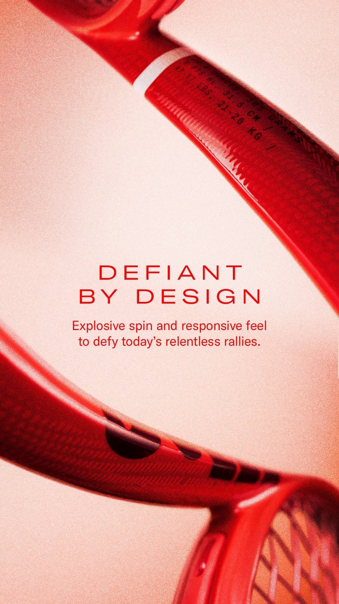 Wilson Defyer racket in Adrenalyn Red
