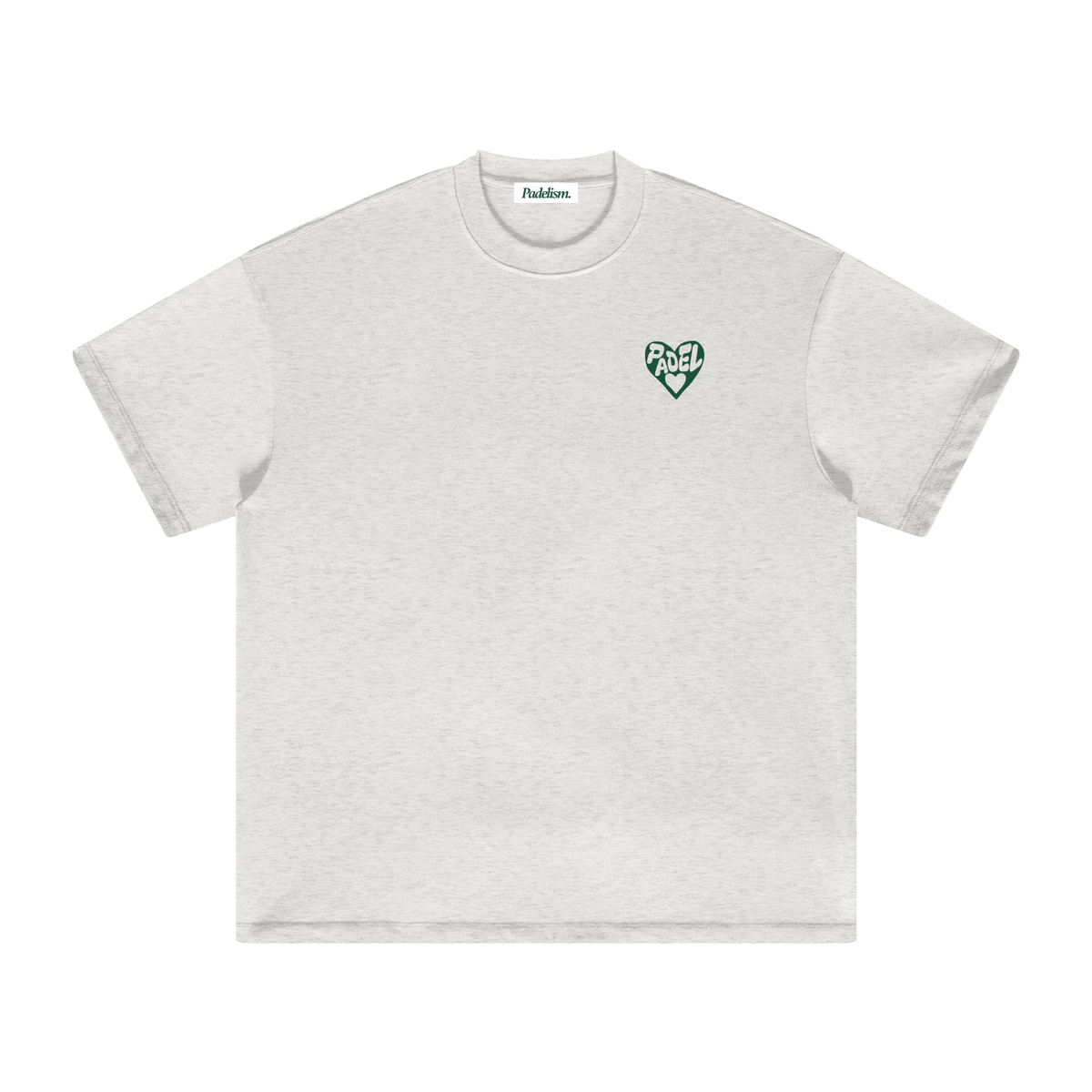 Love - Heavyweight T-Shirt Oat Gray Padelism