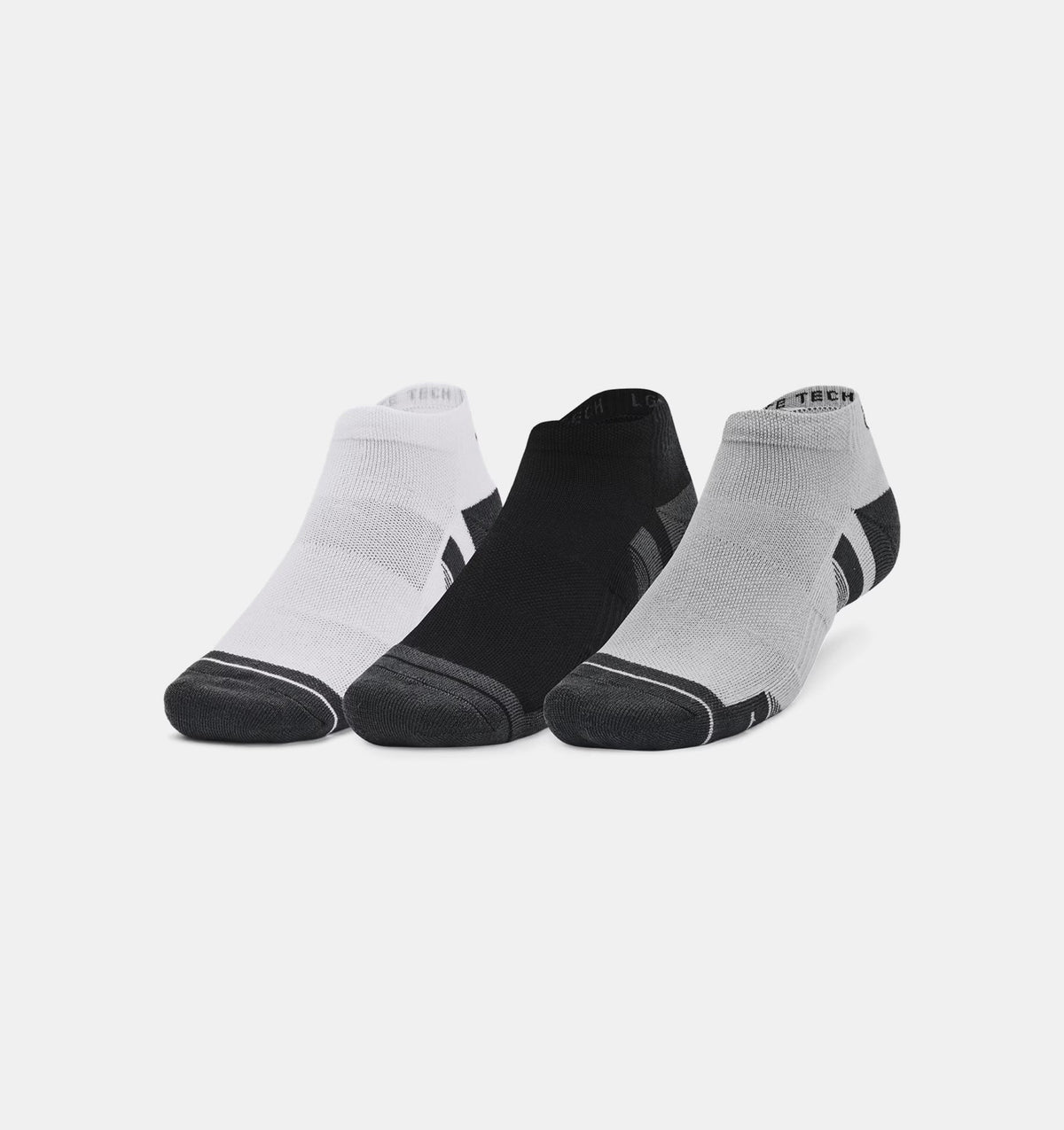 Under Armour Performance Tech 3pack Low Socks 1379503 011 Mod Gray White Clearance Flash