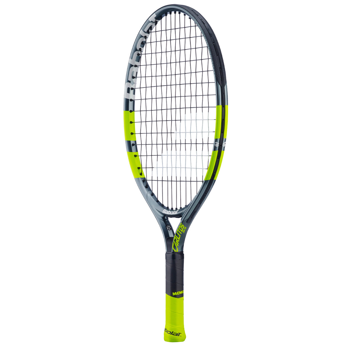 Babolat Carlitos Junior 21 2026 Tennis Racket Strung 180g - Grey/Yellow Tennis Rackets Babolat