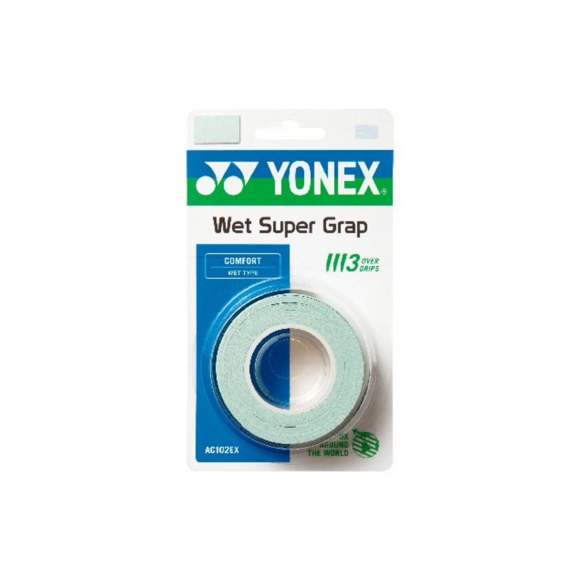 Yonex Wet Super Grap 3 Pcs - Multicolor Powder Green 3 Pieces Clearance Yonex