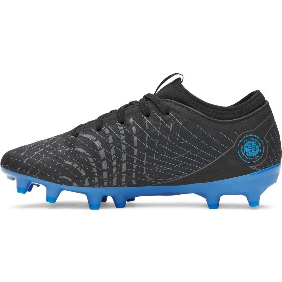 Under Armour Magnetico Select 5 FG Football Shoe Unisex - Black/Blue shoes Under Armour