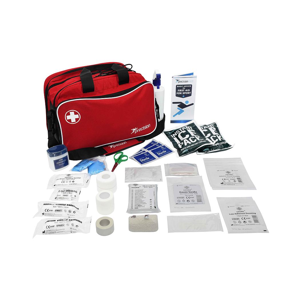 Precision Pro HX Run On Touchline Medi Bag + Medical Kit A - Red/Black (TRM360) First Aid Precision