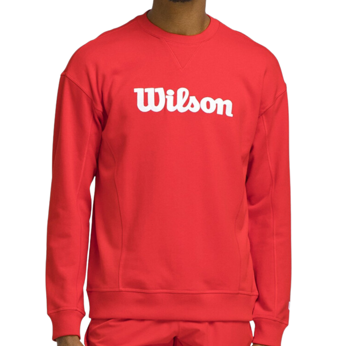 Wilson M Team Crewneck Infrared Script - Men Clothing Wilson