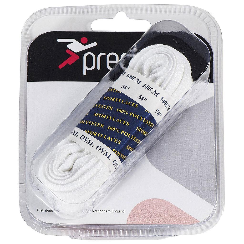 Precision FB061W Oval Laces 140cm - White Football Accessories Precision