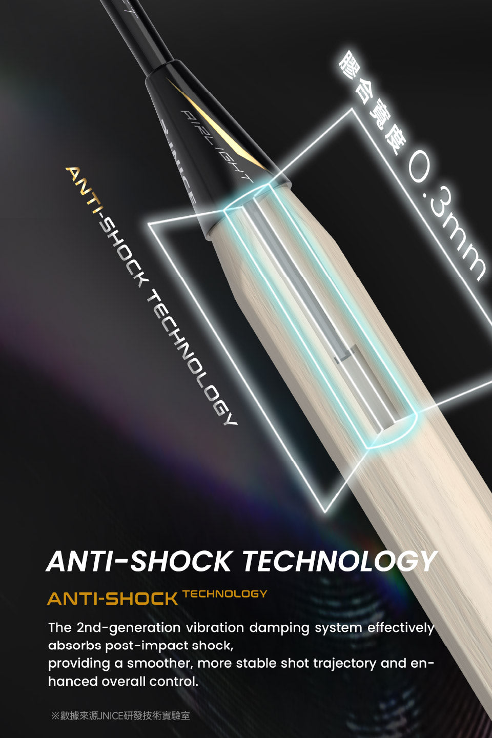 Jnice Air Muramasa Pro 6UG6 Badminton Racket Unstrung - Black Badminton Rackets JNICE