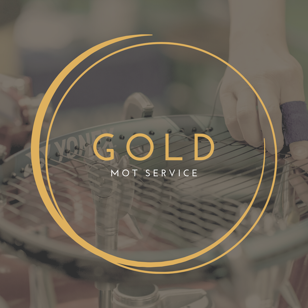 Tennis Racket 'Gold' Service MOT Tennis Restring Central Sports UK