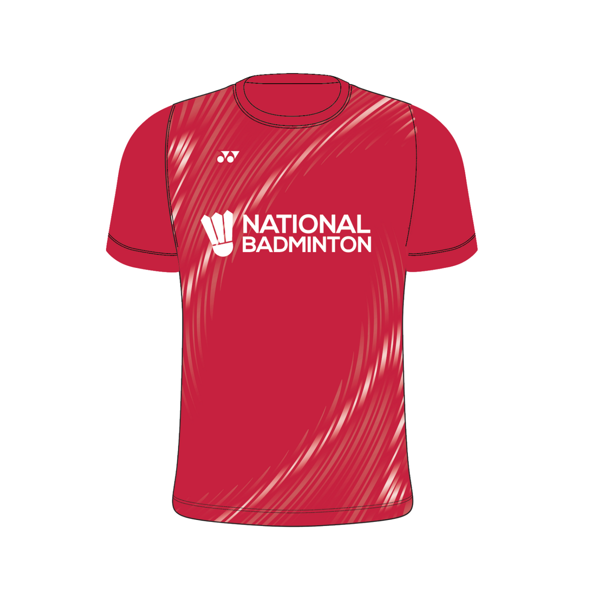 National Badminton Yonex T012 Vortex Crew Neck T-Shirt Women - Red Clothing Yonex Teamwear