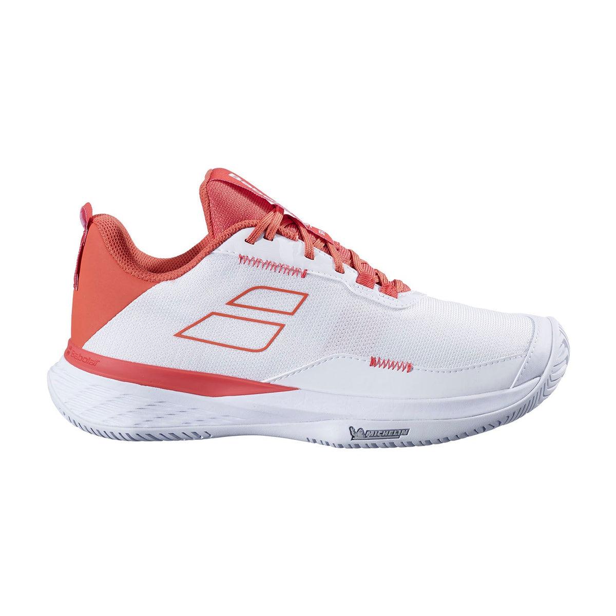 Babolat SFX Evo All Court Tennis Shoe Women - White/Terra Cotta White Terra Cotta Tennis Shoes Babolat