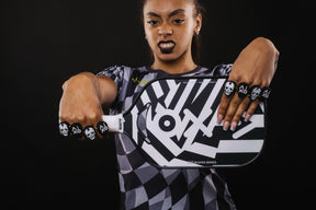 Aixo P14C Reaper Series Chaos Camo 18K Raw Carbon Pickleball Padel Pickleball Paddle Aixo