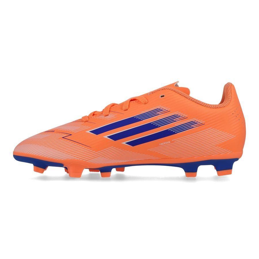 Adidas F50 Club FG/MG Football Boots Junior - Beam Orange/Lucid Blue/White JI0027 Bea Orange Lucid Blue Ftwr White Football Boots Adidas