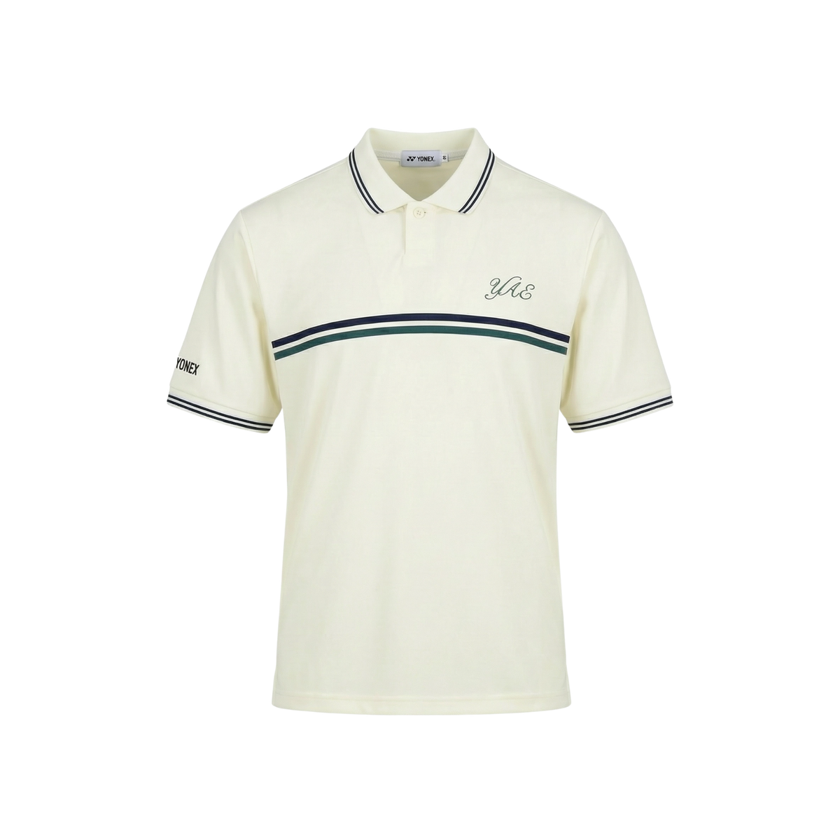 Yonex All England 1899 S/S Polo Shirt 26 - Cream Cream Clothing Yonex