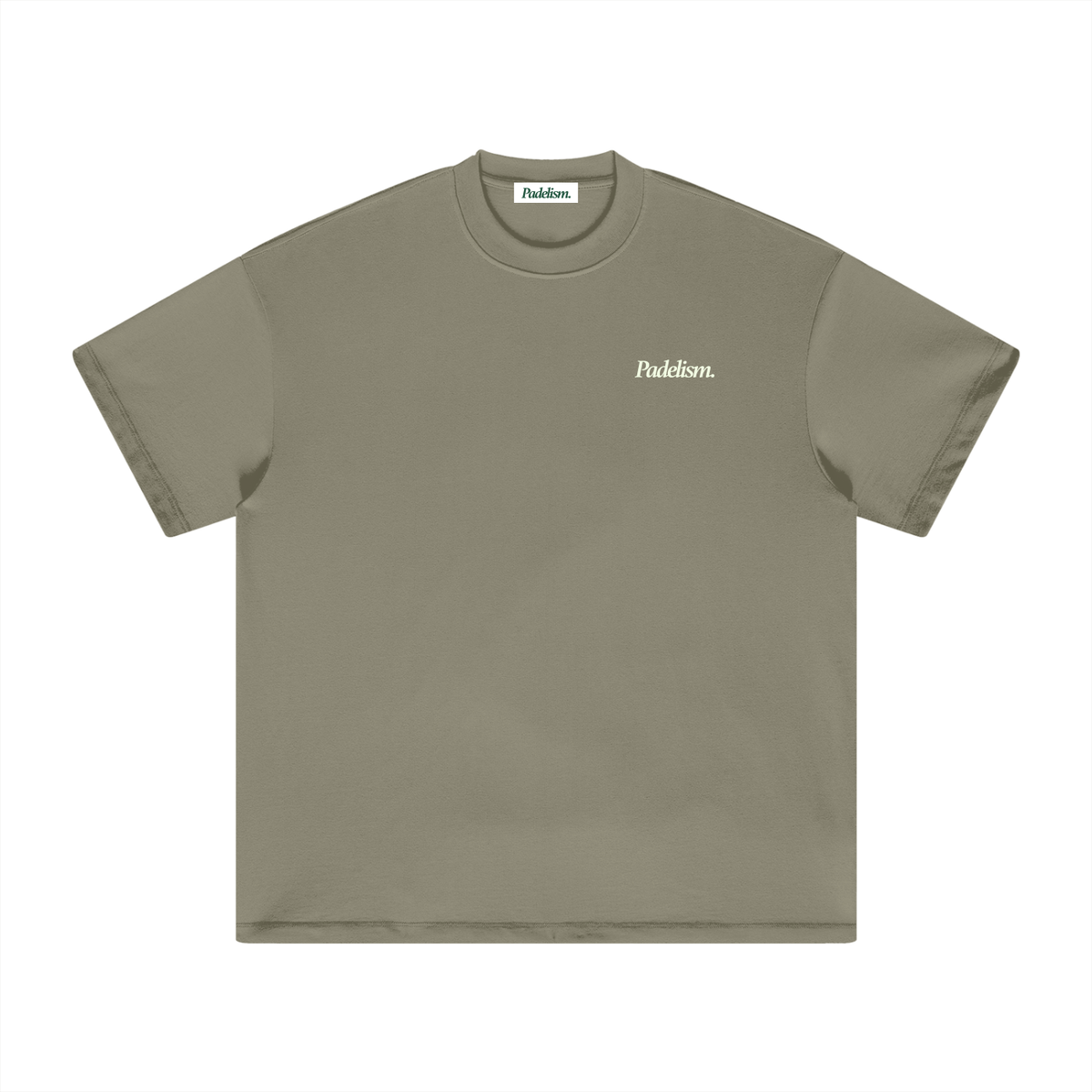 Padel & Pints - Heavyweight T-Shirt Gray Green Padelism