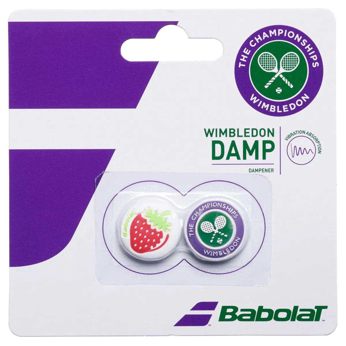 Babolat Wimbledon Dampener X2 - Tennis Vibration Dampener (700129) Accessories Babolat