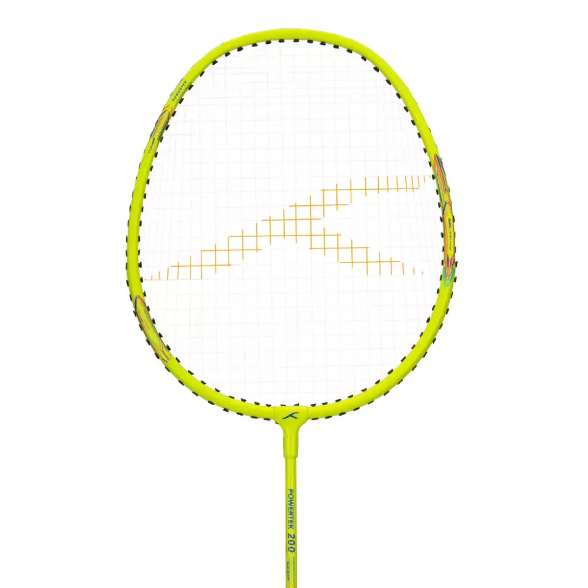 Hundred Powertek 200 2U Badminton Racket - Neon Green Badminton Rackets Hundred