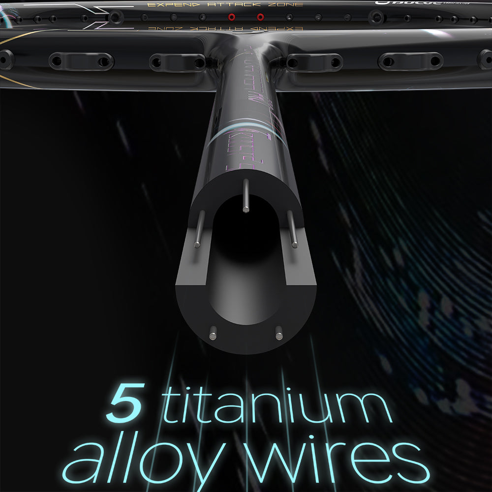 Jnice Air Muramasa Pro 6UG6 Badminton Racket Unstrung - Black Badminton Rackets JNICE