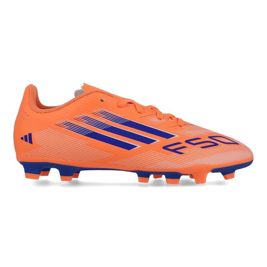 Adidas F50 Club FG/MG Football Boots Junior - Beam Orange/Lucid Blue/White JI0027 Football Boots Adidas