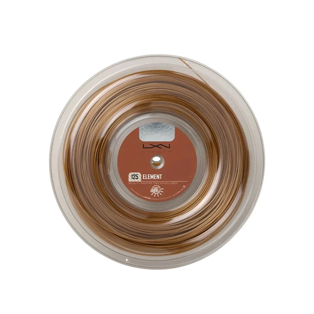 Luxilon Element 125 200M Tennis String Reel - Brown Bronze 1.25mm 200m String (Reel) Luxilon