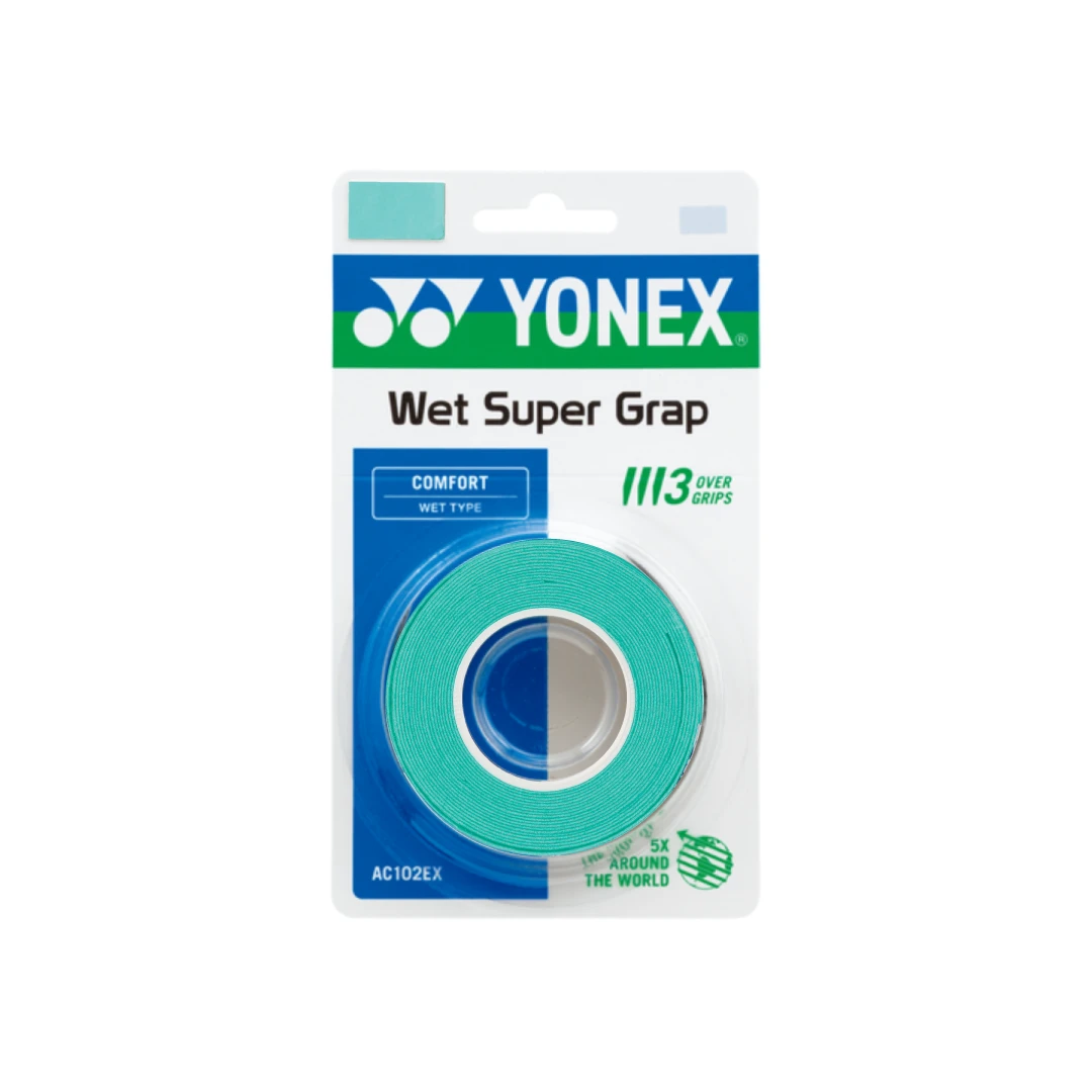 Yonex Wet Super Grap 3 Pcs - Multicolor Green 3 Pieces Clearance Yonex