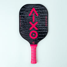 Aixo P11A Scorpion Series Glam Slam 3K Raw Carbon Pickleball Padel Black Pink One Size Pickleball Paddle Aixo