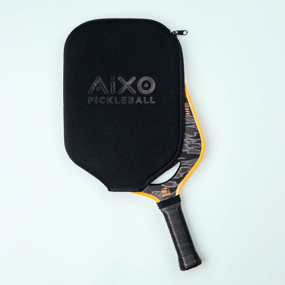 Aixo P14C Reaper Series Tiger King 18K Raw Carbon Pickleball Padel Pickleball Paddle Aixo
