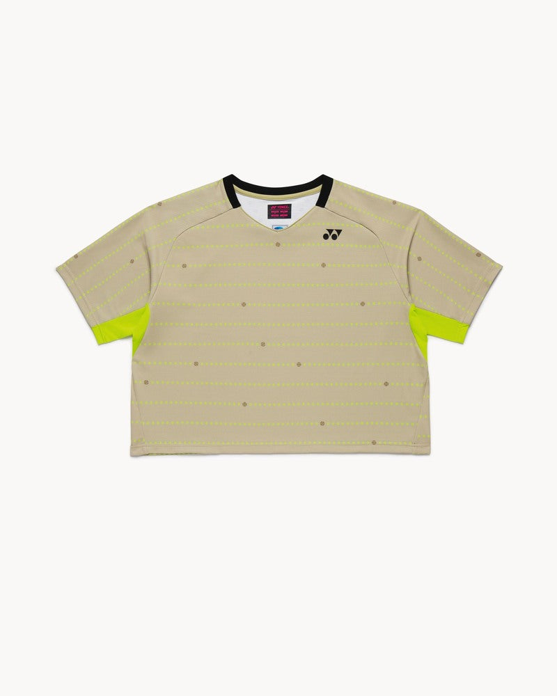 Yonex 20937EX Crew Neck Shirt Tournament 2026 Women - Khaki Beige Khaki Beige Clothing Yonex