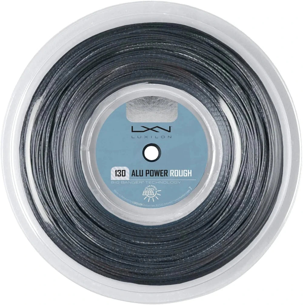 Luxilon Alu Power Rough 1.30mm/200m Reel 200m Reel SILVER String (Reel) Luxilon