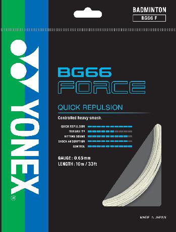 Yonex BG66 Force String (10m Set) White