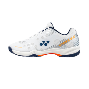 Yonex SHBSB1EX PC Strider Beat Badminton Shoes Men - White/Orange Badminton Shoes Yonex