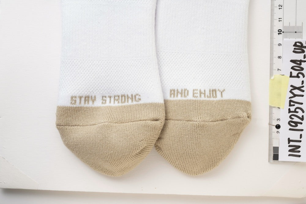 Yonex 19257YX LCW Sport Crew Socks Unisex - Khaki Beige Clothing Yonex