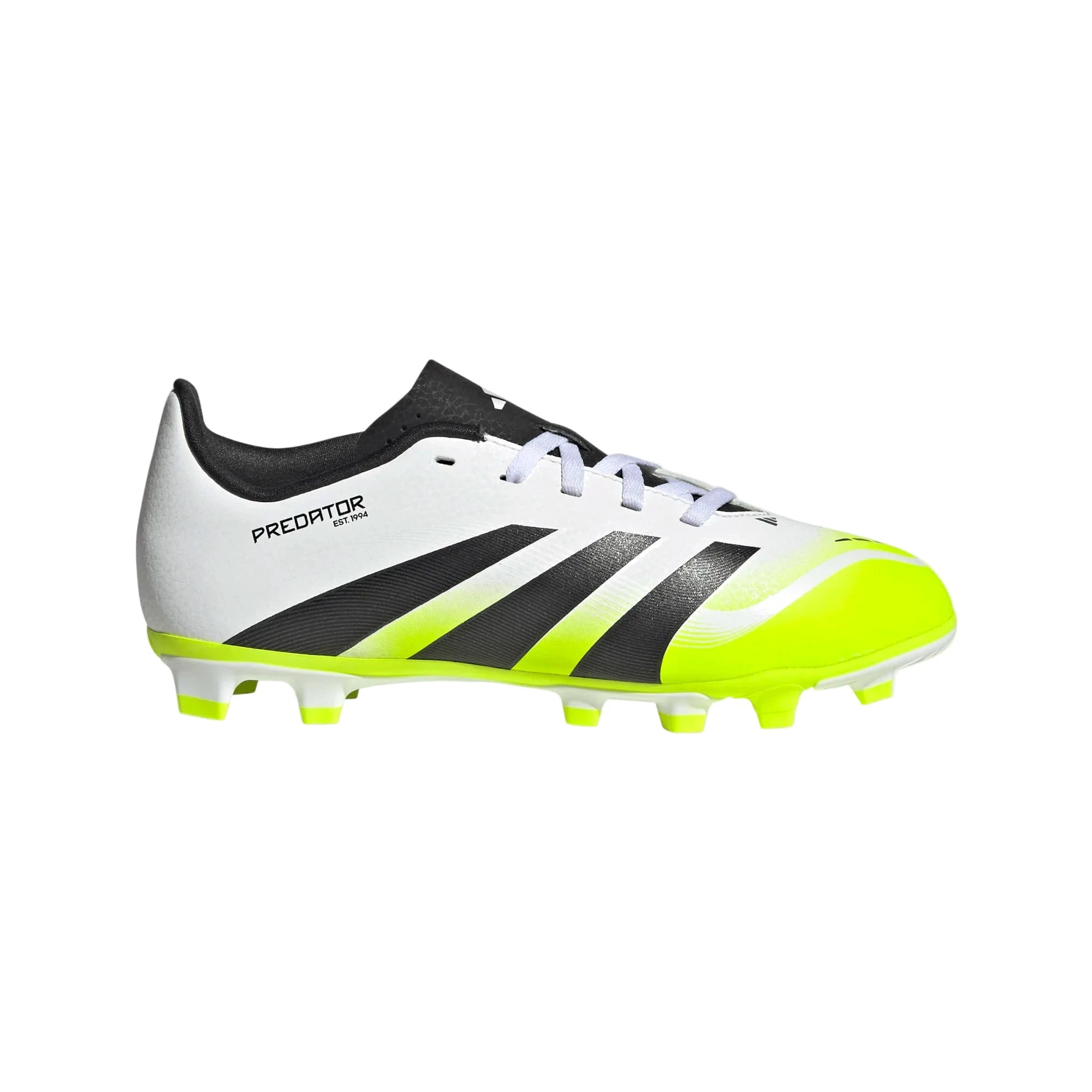 Adidas Predator Club FG/MG Shoe Junior - White/Black/Lemon