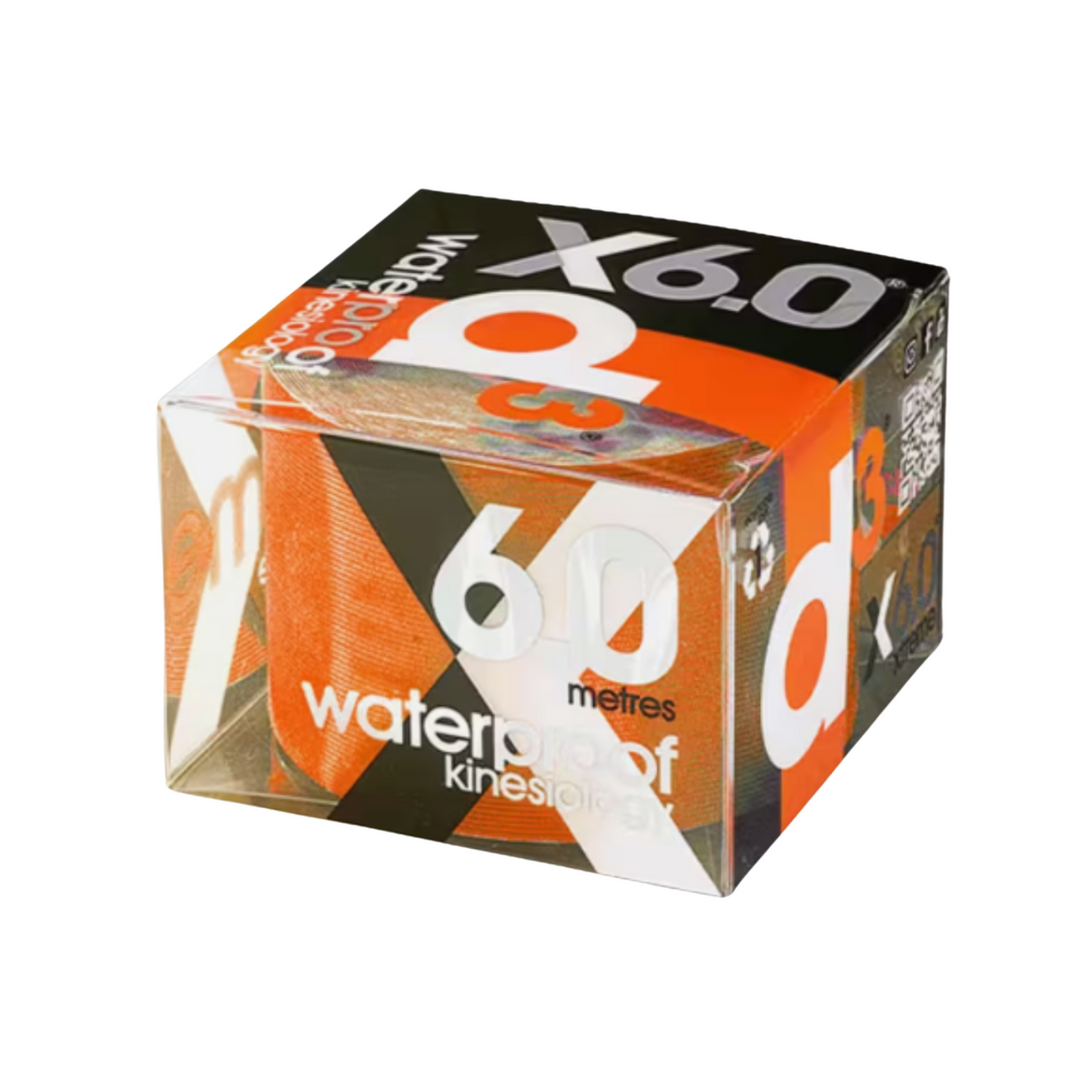 D3 X6.0 Xtreme Kinesiology Tape (Orange) Orange 50mm x 6m Training Aids D3
