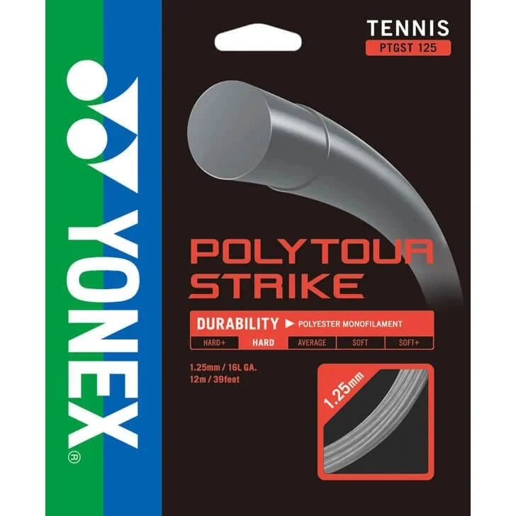 Yonex Polytour Strike 1.25mm Set 12m Set IRON GREY Clearance Yonex