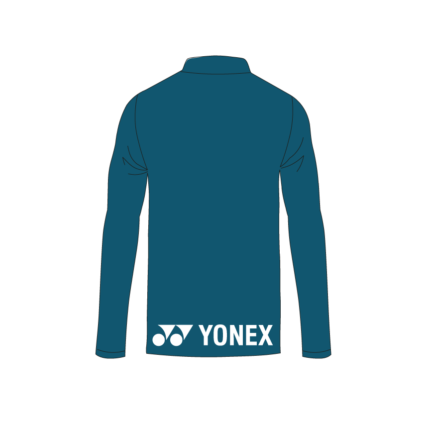 EBA Yonex Player 1/4 Zip Track Top Unisex - Blue Clothing Yonex Teamwear
