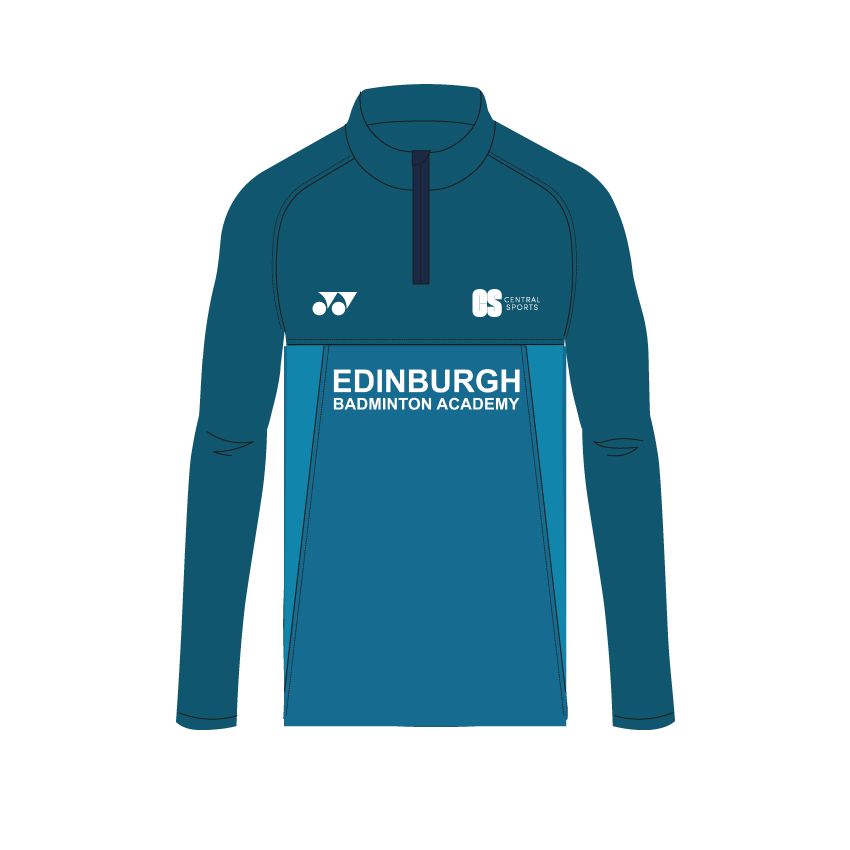 EBA Yonex Player 1/4 Zip Track Top Unisex - Blue Blue Clothing Yonex Teamwear