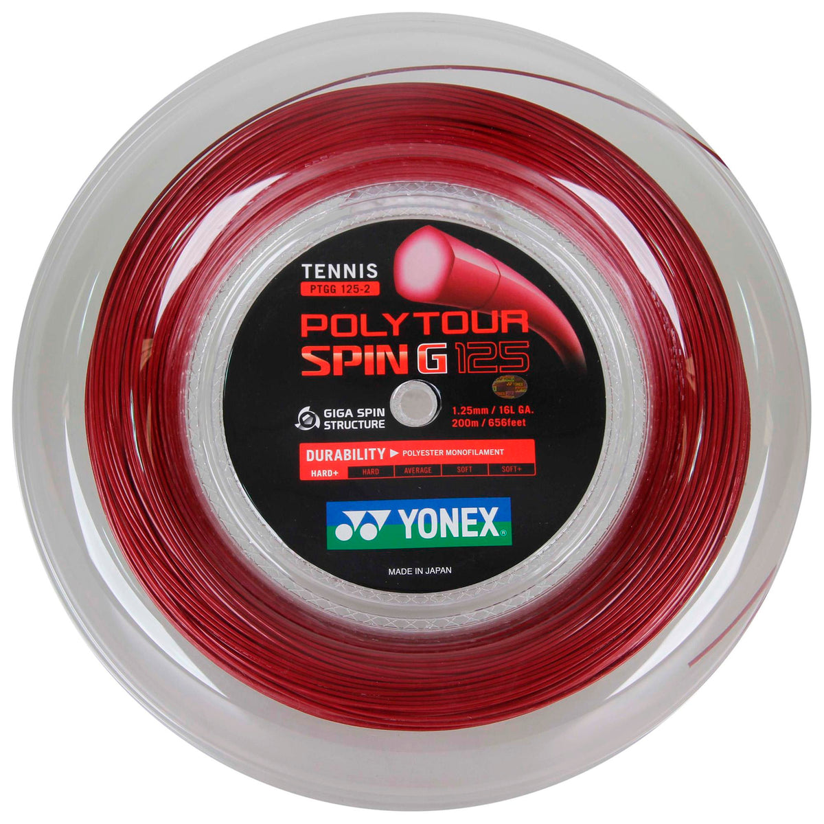 Yonex Polytour Spin G 1.25mm 200m Tennis String