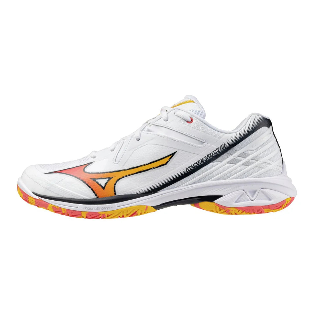 Mizuno Wave Claw Badminton Shoe Unisex White/Orange