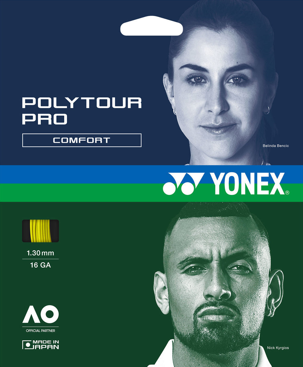 Yonex Polytour Pro 1.30mm 12M Set 12m Set Graphite String (Packs) Yonex