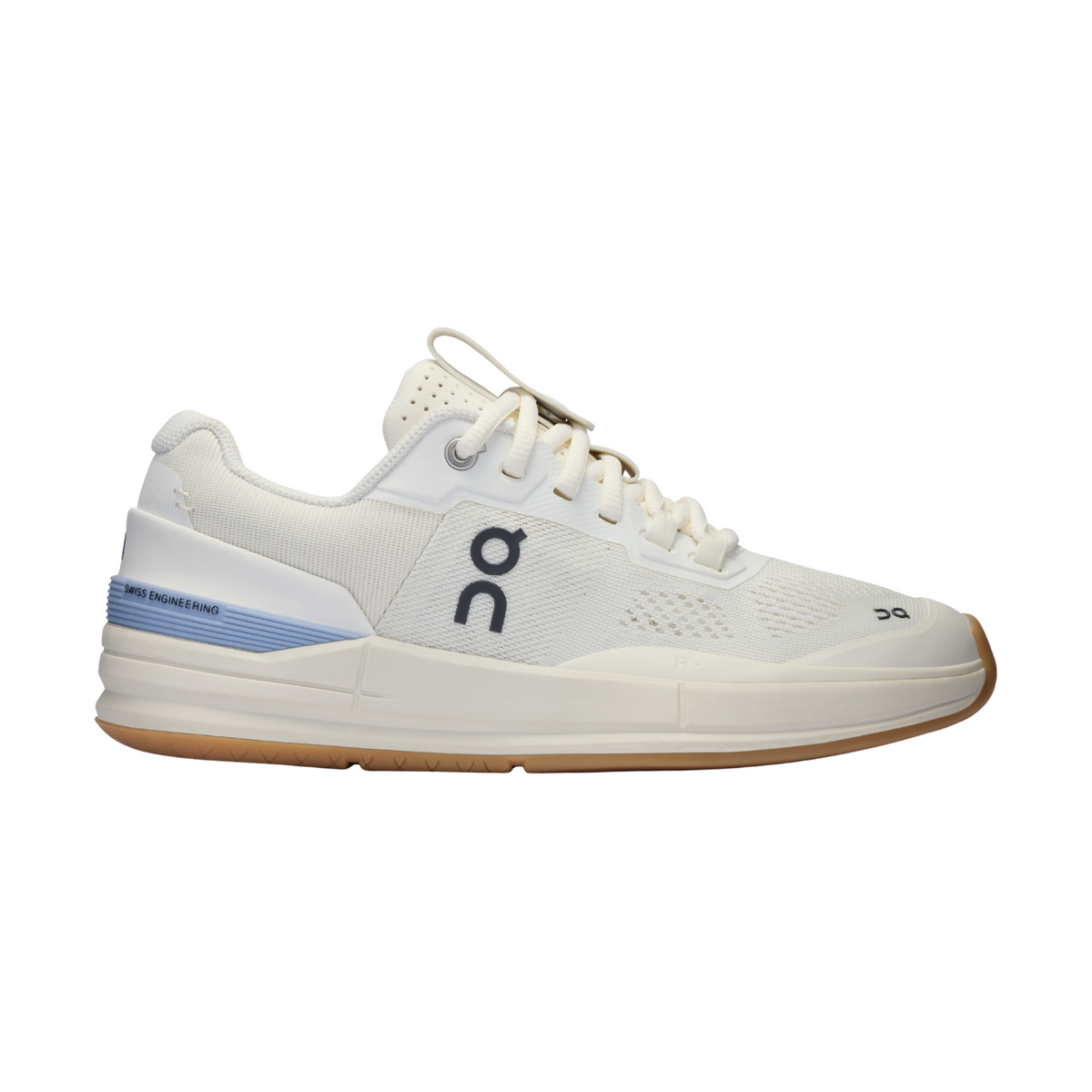 On THE ROGER Pro Tennis Shoes Men - Ivory/Chambray Ivory Chambray Tennis Shoes On Running