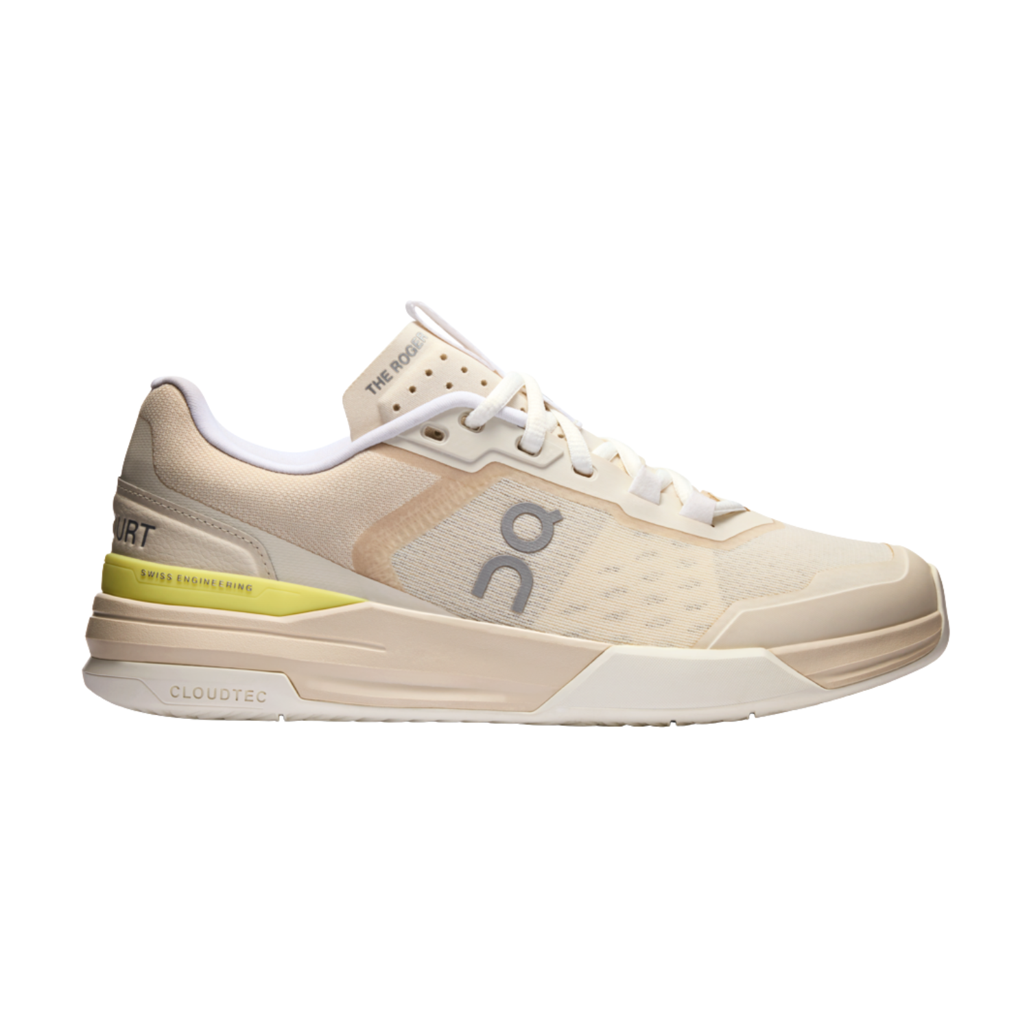 On THE ROGER Advantage Pro Tennis Shoes Women Cream/Limelight