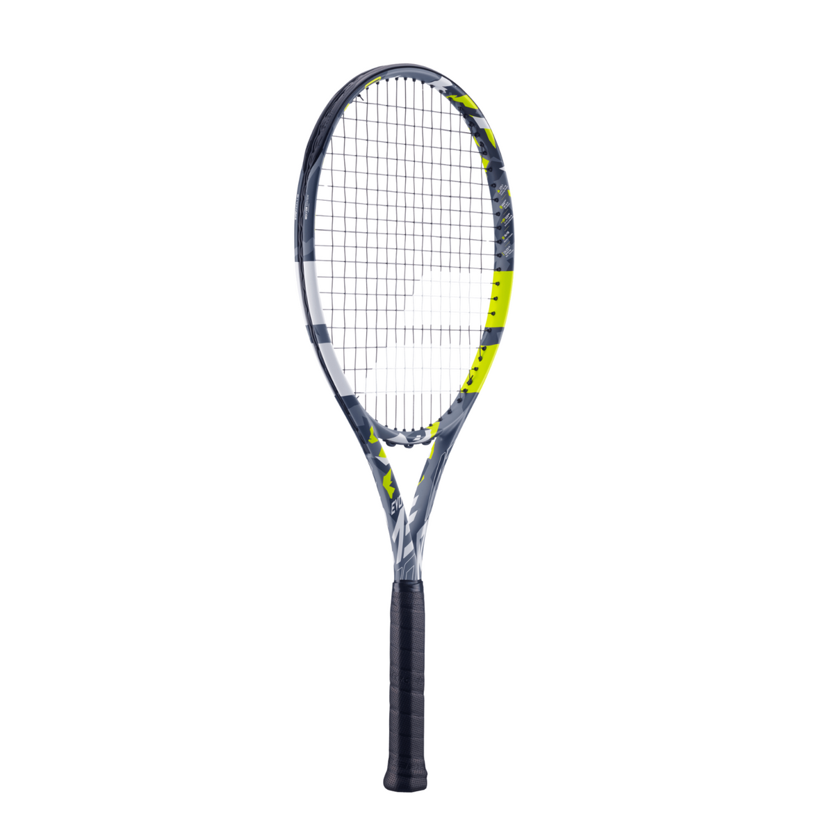 Babolat Evo Aero 102 275g Strung Tennis Racket (Grey/Yellow) Tennis Rackets Babolat