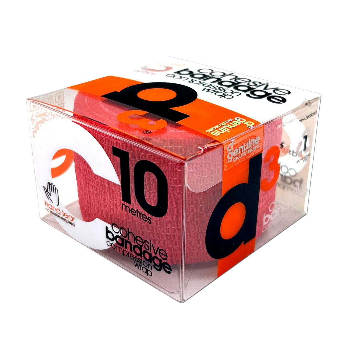 D3 Cohesive Bandage Compression Wrap 10mx50mm - Assorted Colour Choices Red 50mm x 10m Medical Tape & Bandages D3