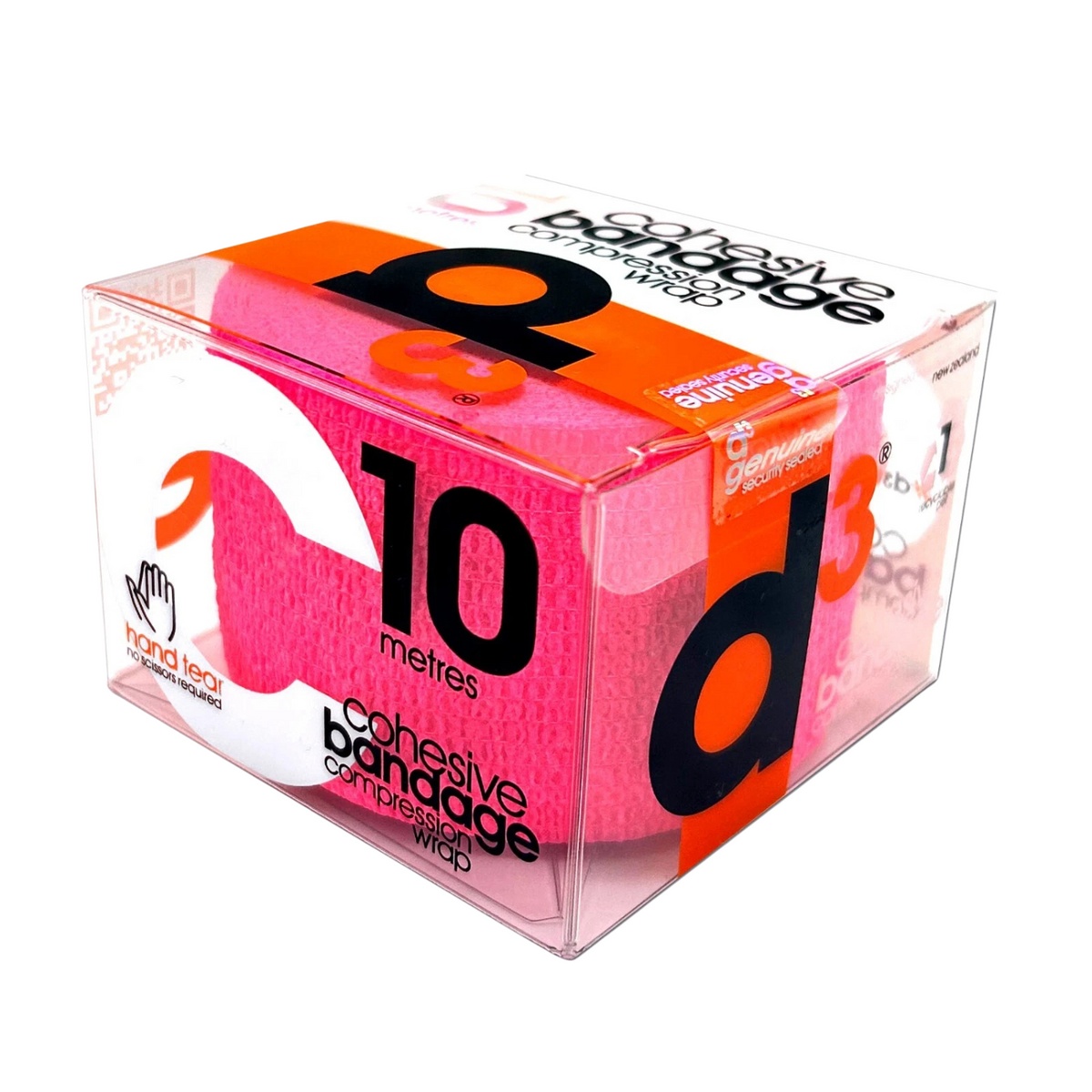 D3 Cohesive Bandage Compression Wrap 10mx50mm - Assorted Colour Choices Pink 50mm x 10m Medical Tape & Bandages D3