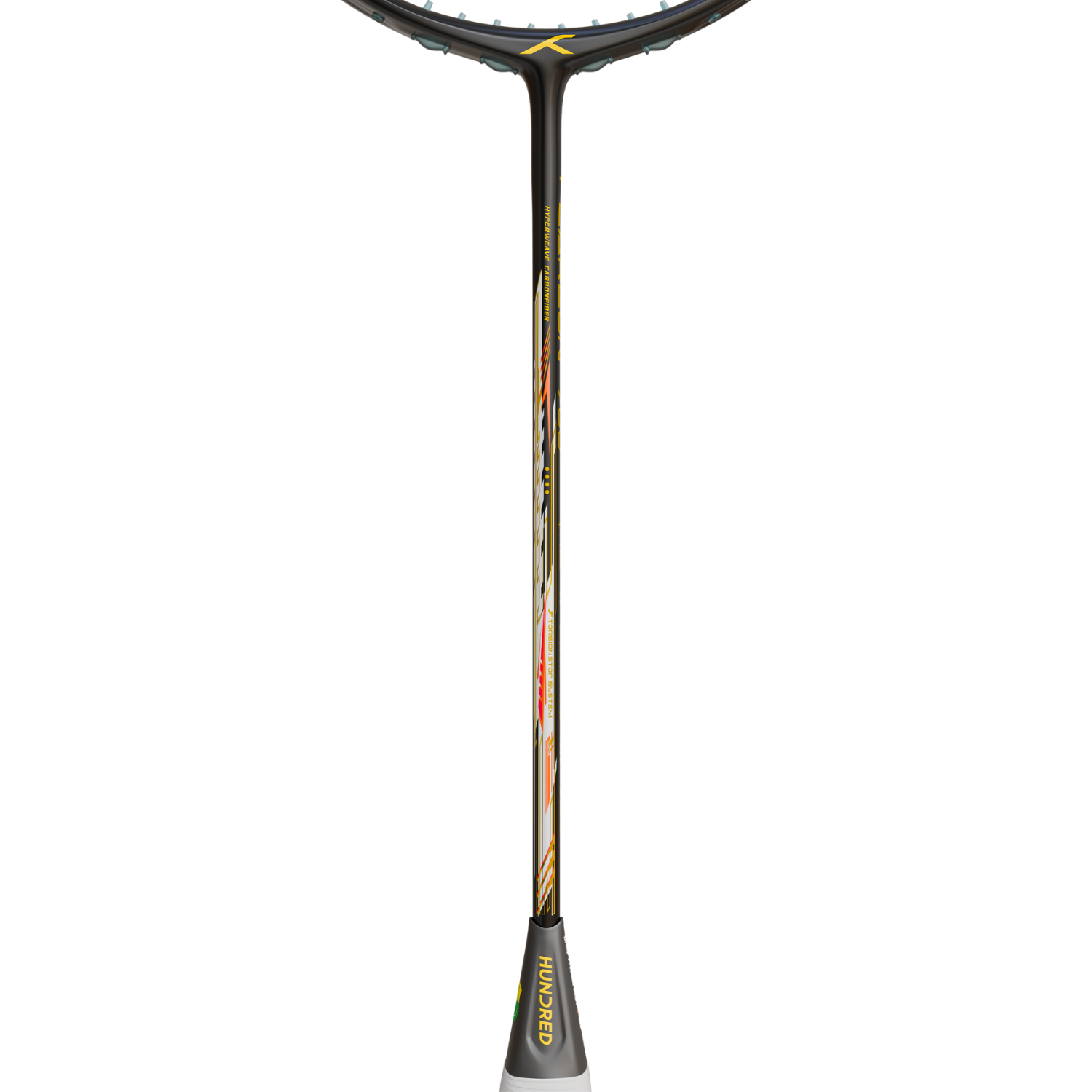 Hundred Flareon 700 Badminton Racket - Black/Orange Badminton Rackets Hundred