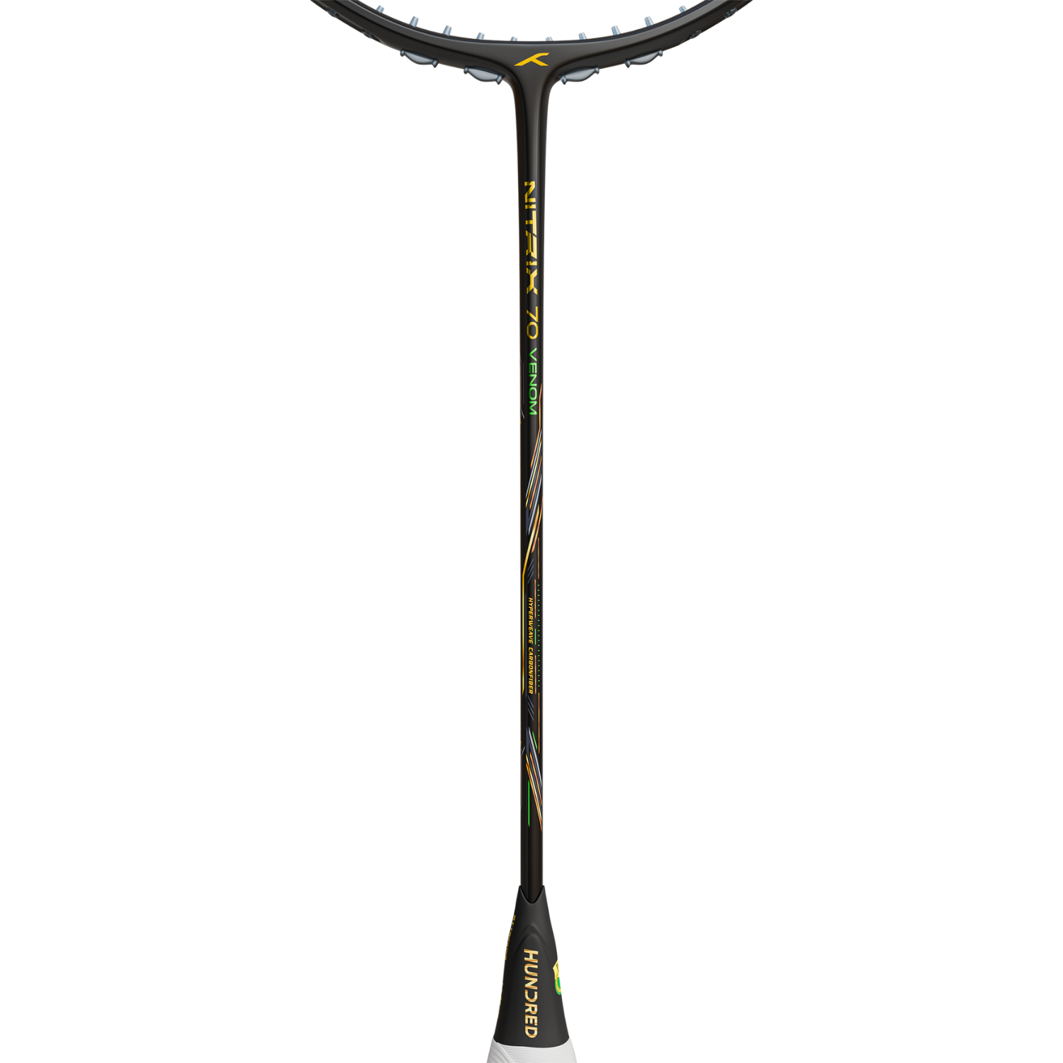 Hundred Nitrix 70 Venom Badminton Racket - Black/Green Badminton Rackets Hundred