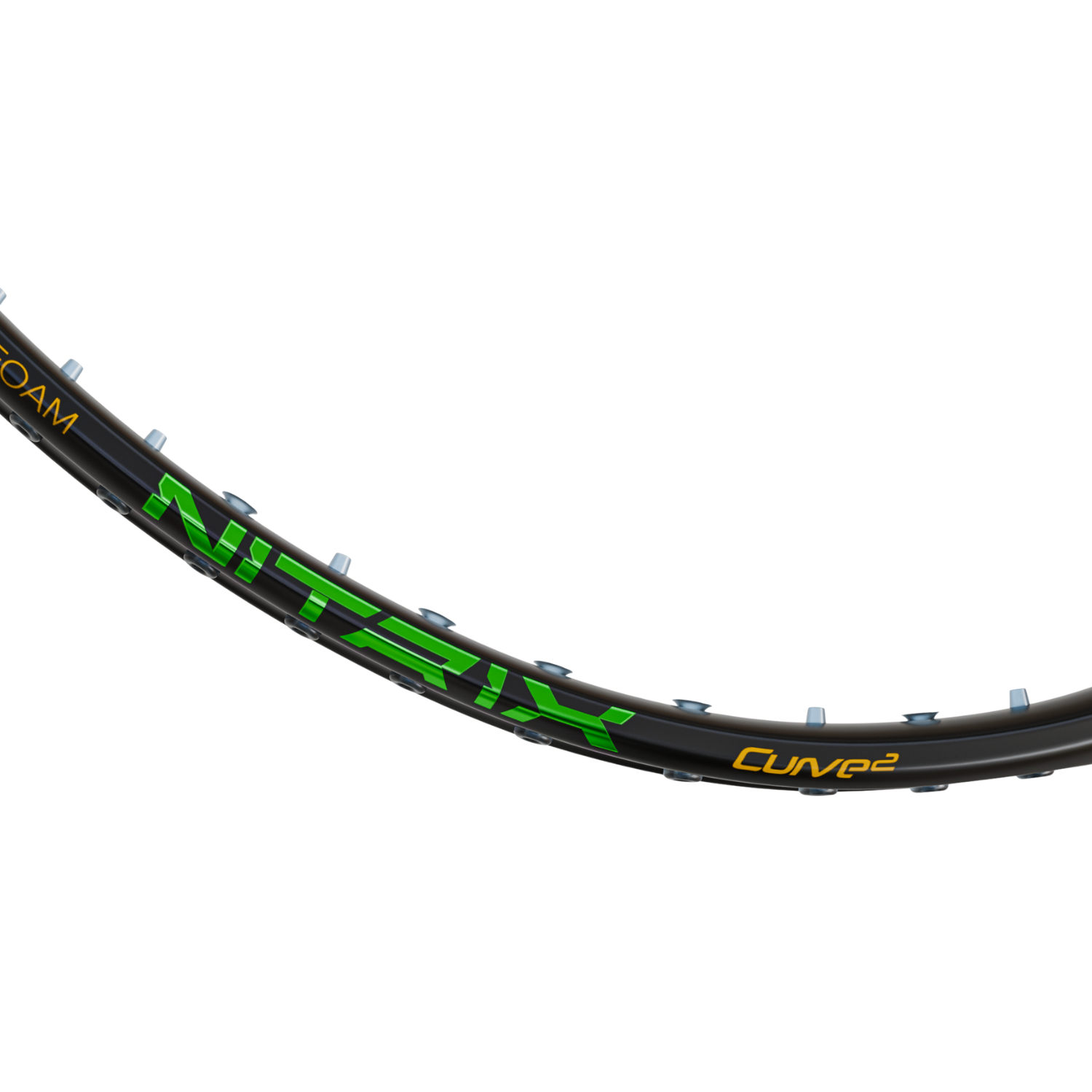 Hundred Nitrix 70 Venom Badminton Racket - Black/Green Badminton Rackets Hundred