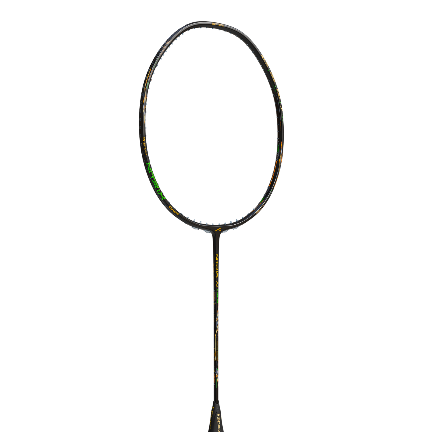 Hundred Nitrix 70 Venom Badminton Racket - Black/Green Badminton Rackets Hundred