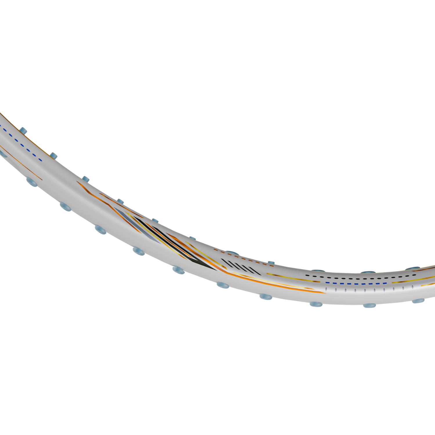 Hundred Nitrix 70 Volta Badminton Racket - White Badminton Rackets Hundred