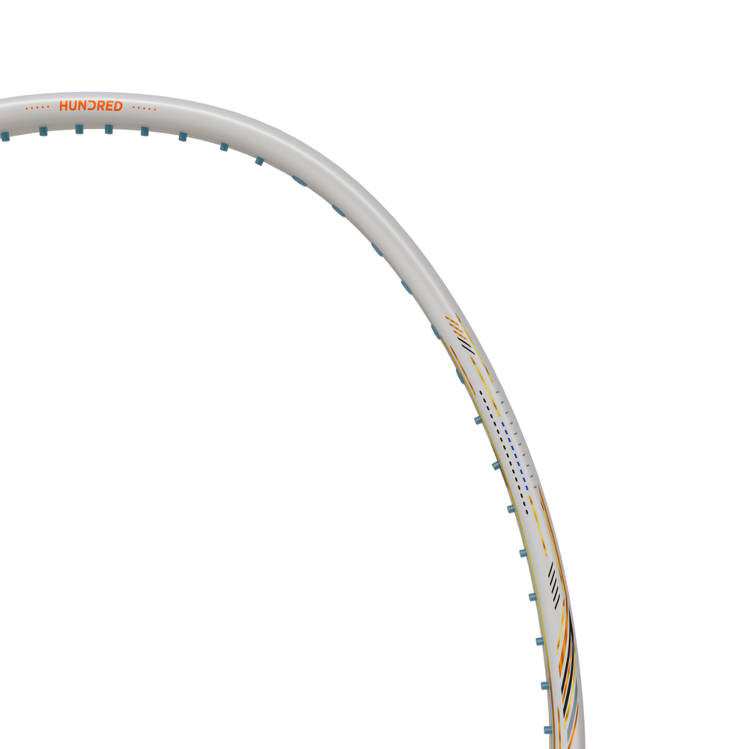 Hundred Nitrix 70 Volta Badminton Racket - White Badminton Rackets Hundred